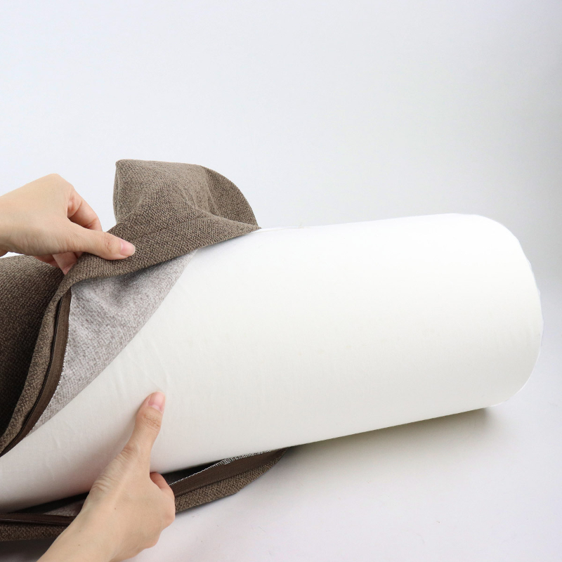 フェザー クッション 直径20cm 円筒型 円柱型 ヌード 羽根