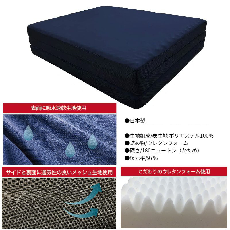 ハートマークショップ】体圧分散 高反発 敷きふとん マットレス SD