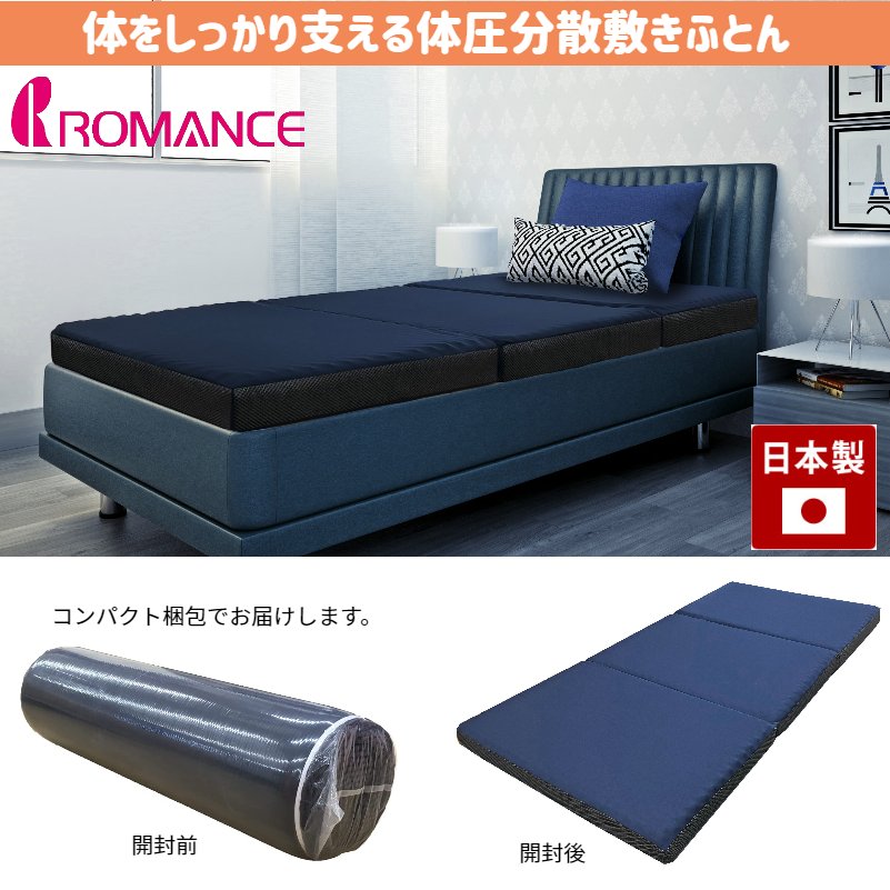 ハートマークショップ】体圧分散 高反発 敷きふとん マットレス SD