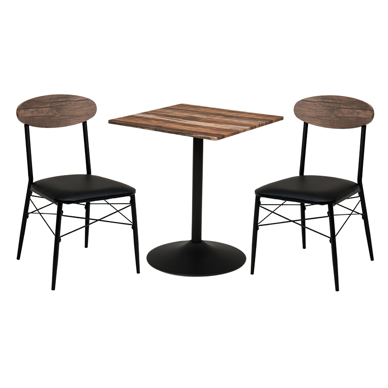 ハートマークショップ】テーブル＆チェア3点セット 角型 ホワイトLT