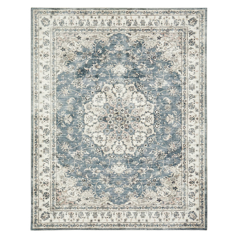 ハートマークショップ】アンティーク絨毯風プリントラグ 190