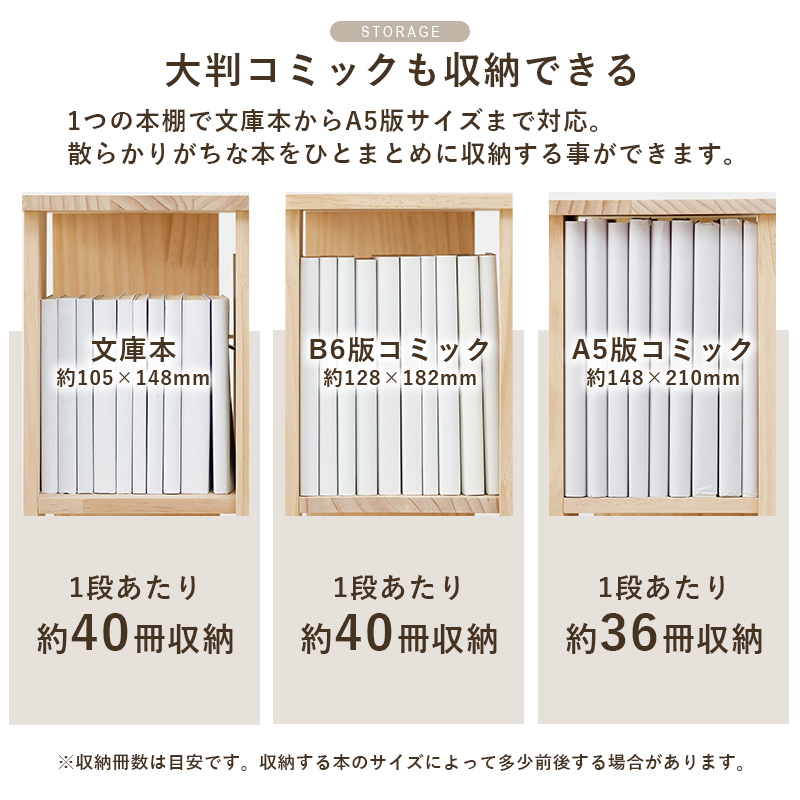 ハートマークショップ】回転式本棚 360度回転 角型 7段 絵本棚 角回転