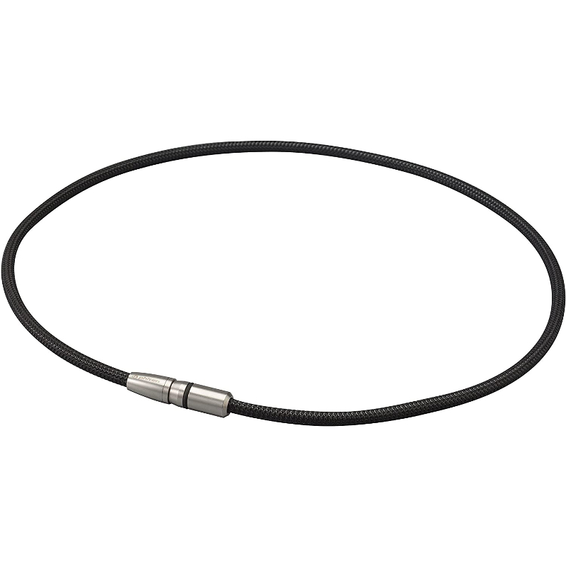 【phiten／ファイテン】RAKUWA 磁気チタンネックレス BULLET ブラック/ブラック 50cm 0217TG738053