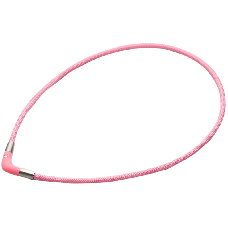 【phiten/ファイテン】RAKUWA 磁気チタンネックレス Vタイプ ピンク 45cm 0216TG691152