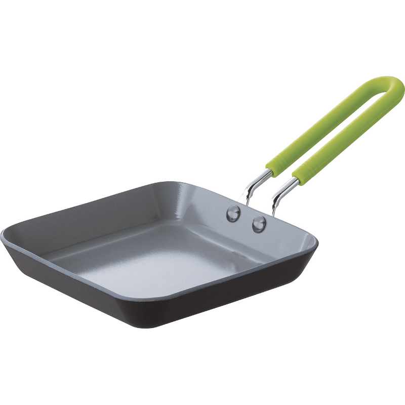 【GREEN PAN/グリーンパン】 ミニシリーズ セラミック コーティング フライパン ブラック 12.5cm スクエア CC001018-001 ガス火専用