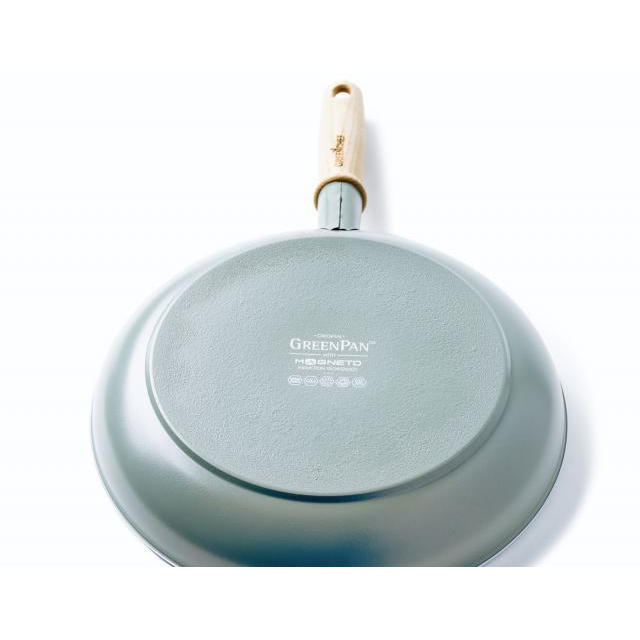 ハートマークショップ】【GREEN PAN/グリーンパン】IH対応 セラミック ノンスティックコーティング フライパン 28cm 深さ6.2cm 木製ハンドル  メイフラワー CC001899-001 ・通販サイト
