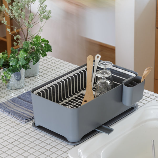 余白(YOHAKU) コンパクトにまとまる大容量水切りセット ショコラ MG-0394 コンパクトにまとまる水切りセット YOHAKU（余白）