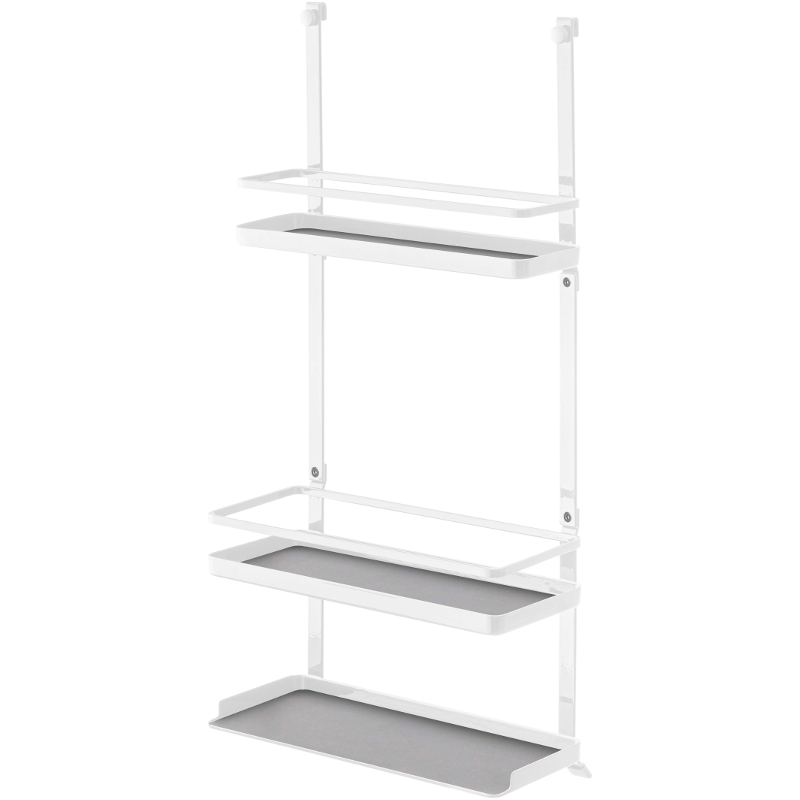 山崎実業　ホワイト スチール ランドリーラック 3段 tower ｜ 立て掛けランドリーシェルフ タワー ｜ 山崎実業