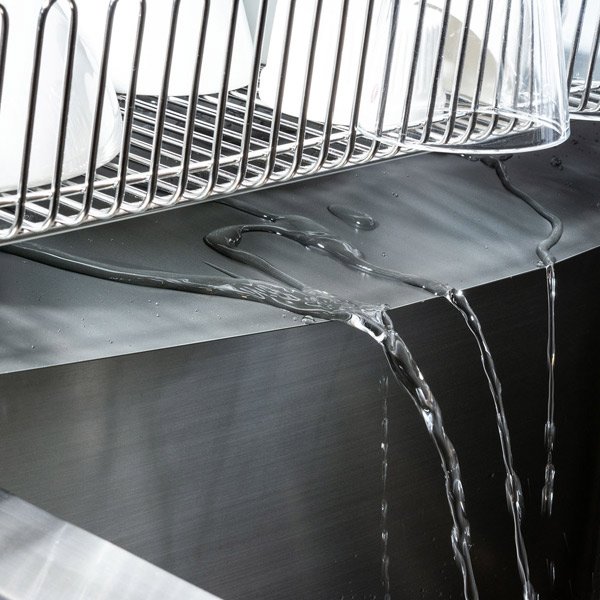 ハートマークショップ】ステンレス 水切りかご 30cm カトラリー