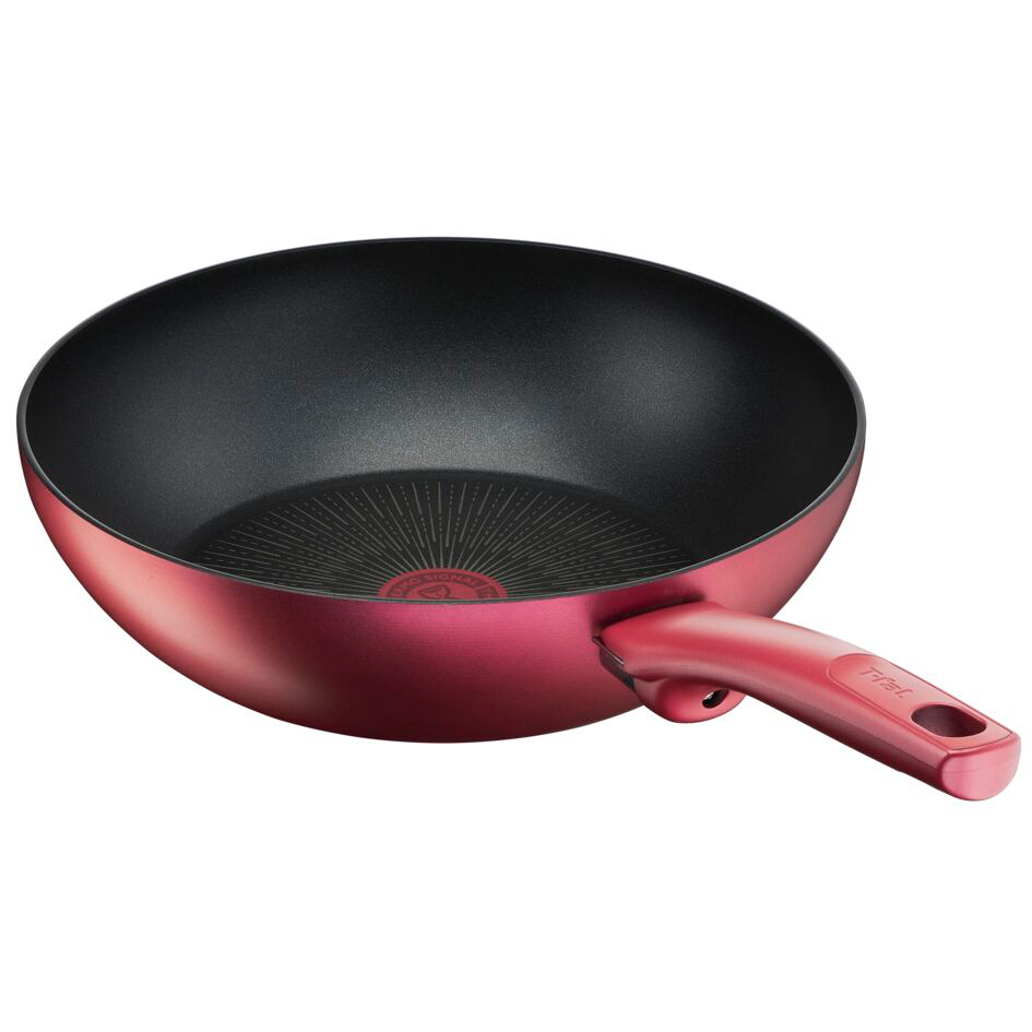 新品★ティファール フライパン+ウォックパン モーヴレッド　アンリミテッドIH ハートマークショップ】【T-fal/ティファール】 IHルージュ