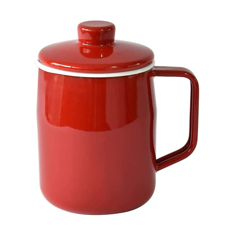 オイルポット リークプルーフデザイン*6 琺瑯製八角オイルポット（活性炭カートリッジ式）｜くらしと生協