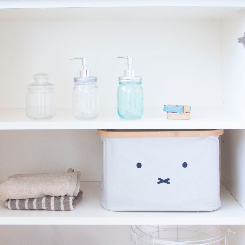 ハートマークショップ】折りたたみ バンブーバスケット S 顔だけミッフィー ホワイト Dick Bruna ディック・ブルーナ miffy OKATO  オカトー ・通販サイト