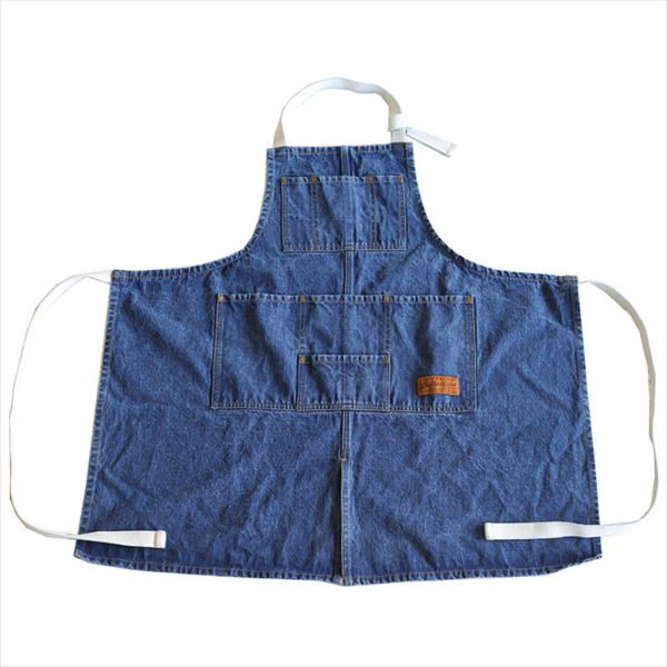 DULTON MW ワークエプロン ポケット付き 男女兼用 フリーサイズ 幅84×長さ80cm WASHED DENIM ウォッシュドデニム G619-828 ダルトン