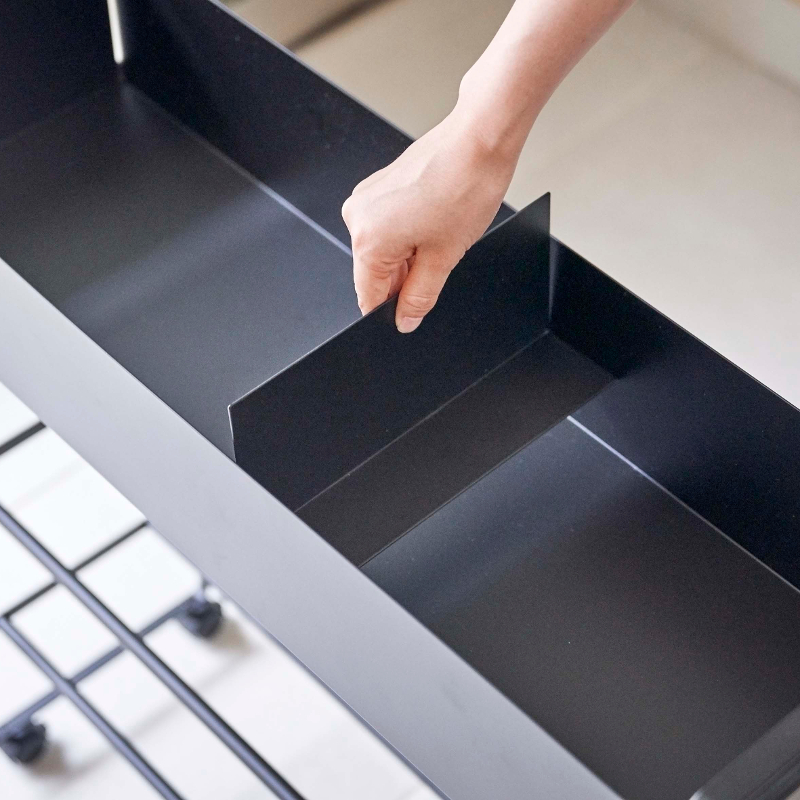 キャスター付きラックケース 黒 楽天市場】スチールラック ラック 4段 幅90 カラー マット 黒