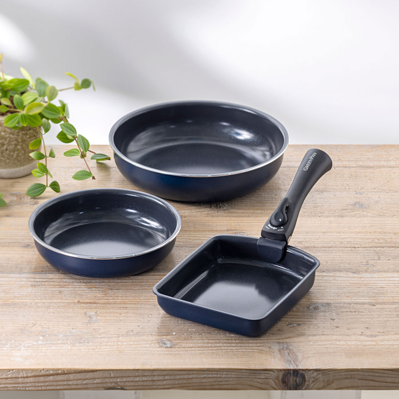 ハートマークショップ】GREENPAN クリックシェフ 取っ手のとれる