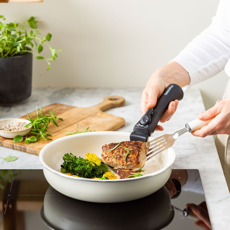 ハートマークショップ】GREENPAN クリックシェフ 取っ手のとれる