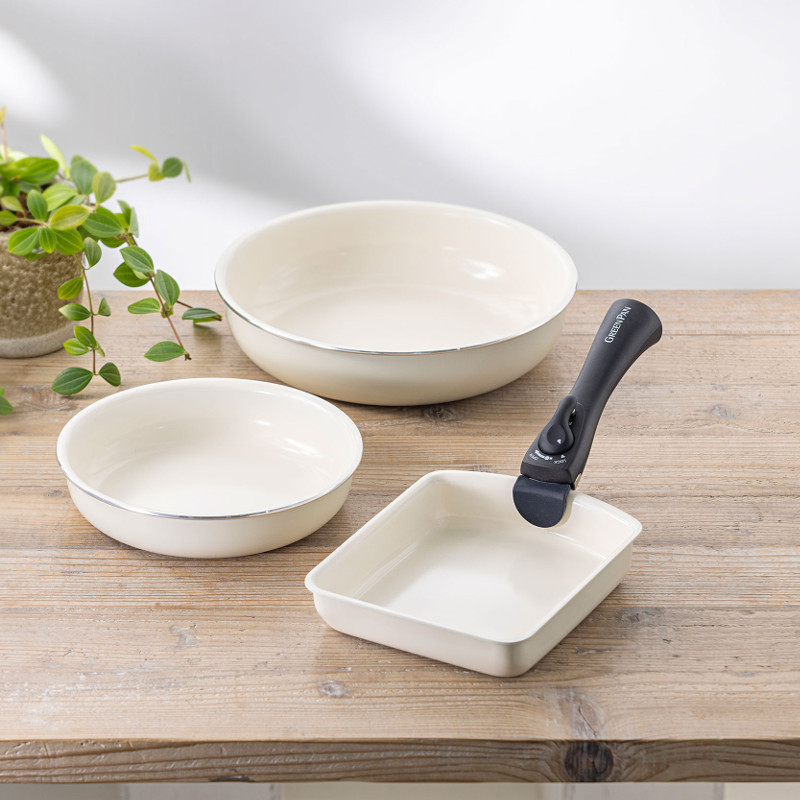 ハートマークショップ】GREENPAN クリックシェフ 取っ手のとれる