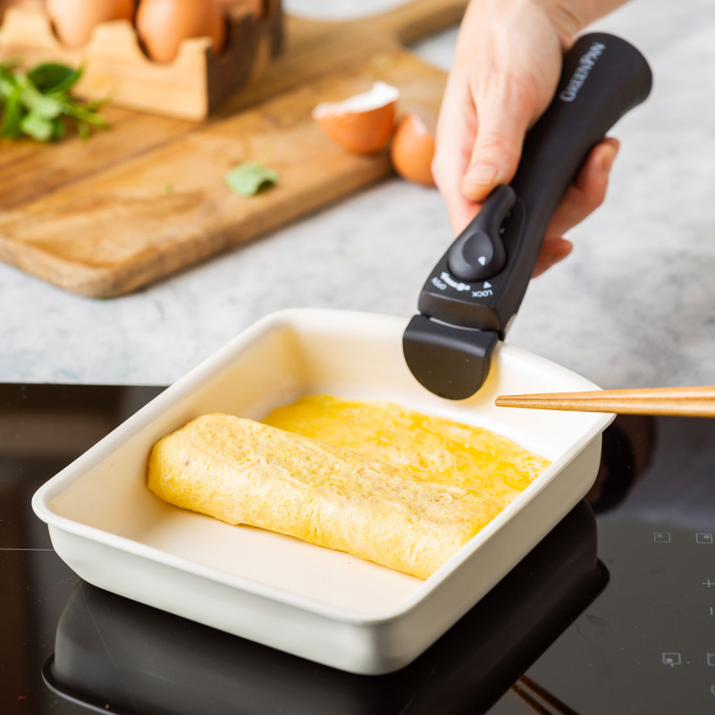 ハートマークショップ】GREENPAN クリックシェフ 取っ手のとれる