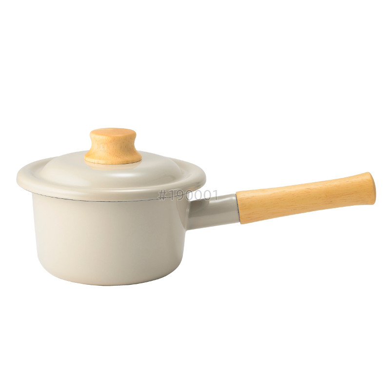 ハートマークショップ】IH対応 ミルクパン ホーロー 琺瑯 片手鍋 14cm