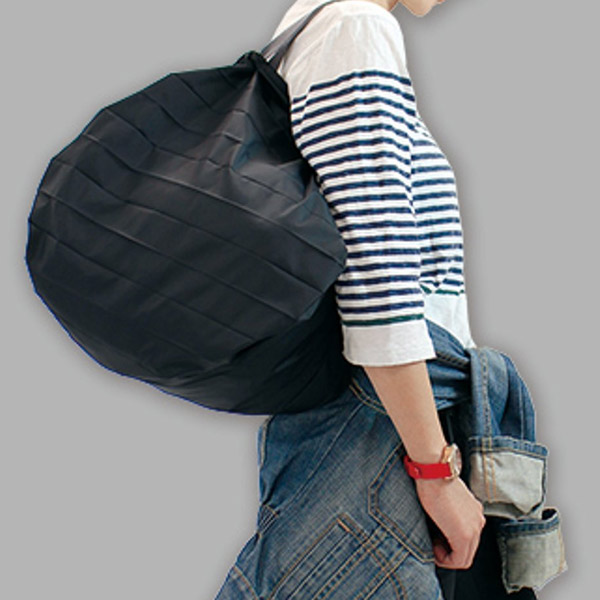 【Shupatto/シュパット】マーナ コンパクトバッグ Ｍサイズ ブラック S411E ショッピングバッグ エコバッグ マイバッグ