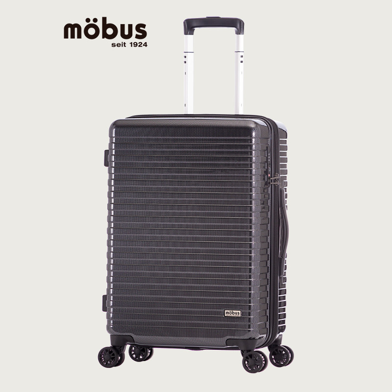 mobus モーブス ハードキャリーケース ファスナータイプ 無料受託手荷物 Mサイズ 3～5泊程度 55L+10L 拡張可 カーボンブラック MBC-1910-22 アジアラゲージ