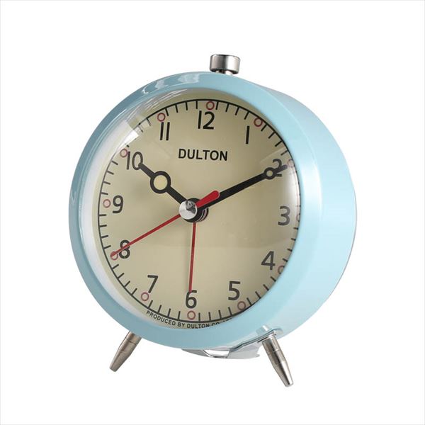 DULTON アラームクロック 目覚まし時計 置き時計 サックスブルー 乾電池式 100-053Q ダルトン