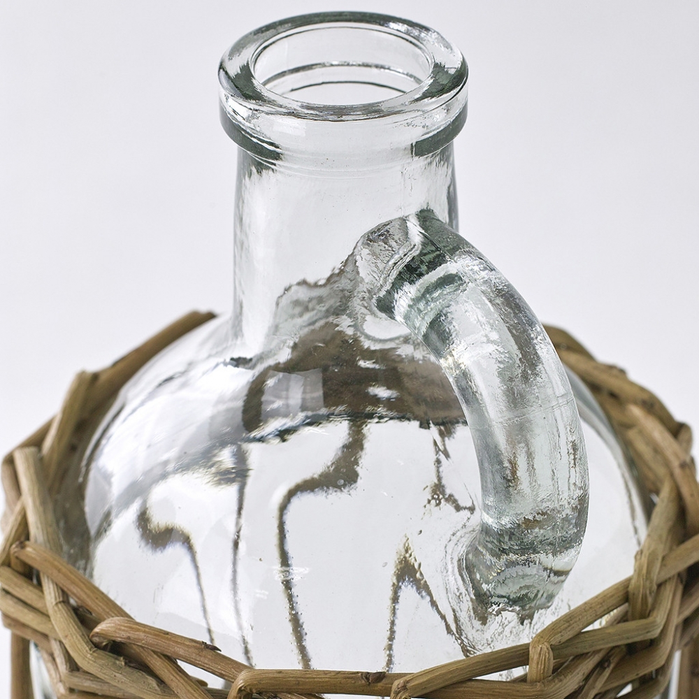 【SPICE/スパイス】カゴ編みガラスフラワーベース 花瓶 ボトル LYGN1050