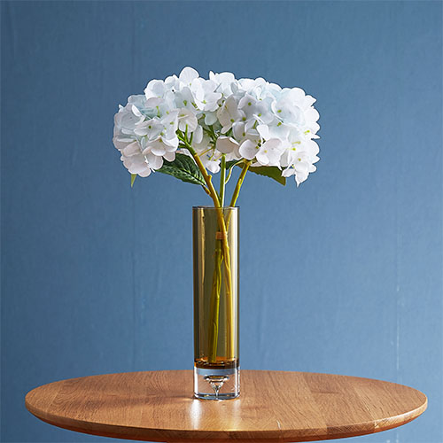 PVシリンダー 花瓶 高さ25cm ブラウン 2300032BR