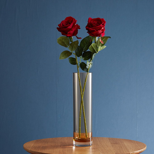PVシリンダー 花瓶 高さ30cm ブラウン 2300056BR