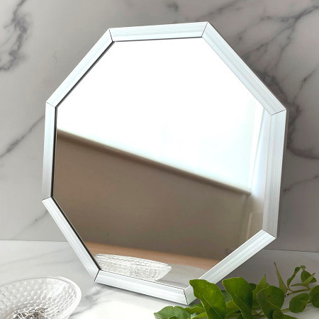 ハートマークショップ】八角形ミラー 風水 開運 スタンド＆ウォール