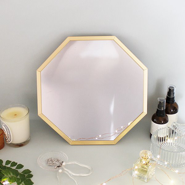 ハートマークショップ】八角形ミラー 風水 開運 スタンド＆ウォール