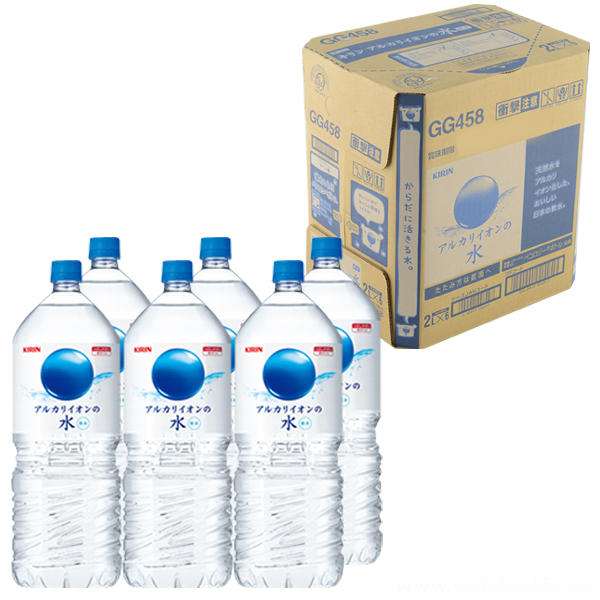 【キリンビバレッジ】アルカリイオンの水　2LPET　1箱（6本入）