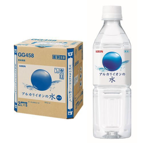 【キリンビバレッジ】アルカリイオンの水　500mlPET　1箱（24本入）