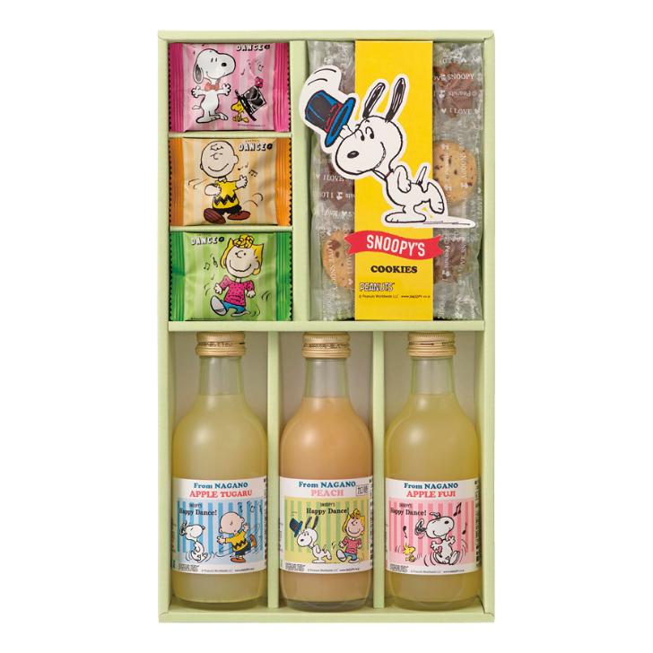 【スヌーピー】ジョイフルスヌーピー ジュース&クッキーセット  SJS-B