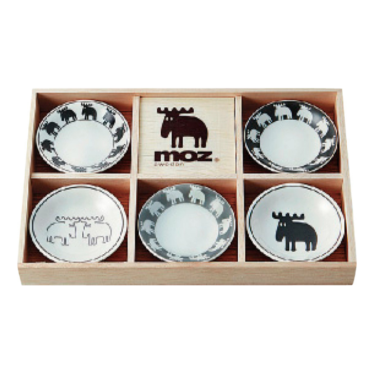 MOZ 小皿５枚セット 木箱入り  50053