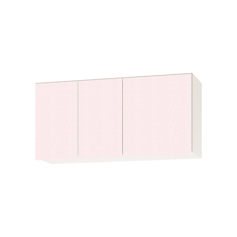 【ナスラック】吊戸棚 間口105cm 木製 ピンク Web限定モデル キッチン PGB5S105MPKW
