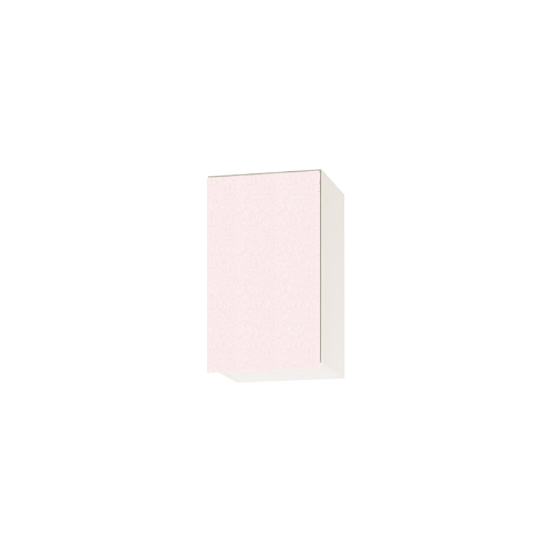 【ナスラック】吊戸棚 間口30cm 木製 左開き ピンク Web限定モデル キッチン PGB5S030MPLW