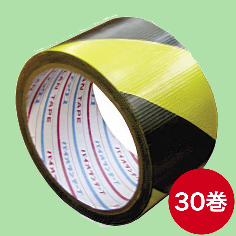 トラ模様粘着テープ 50mm×25M 30巻入り