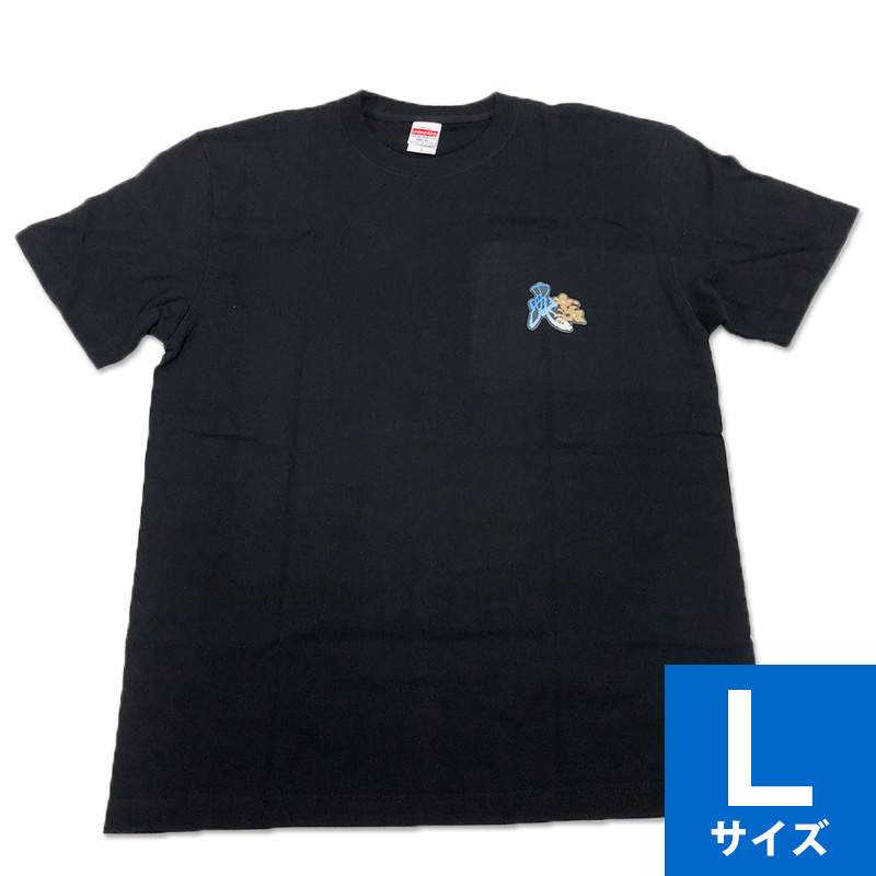 家紋Ｔシャツ（大人用）／明智光秀／黒色／Ｌサイズ