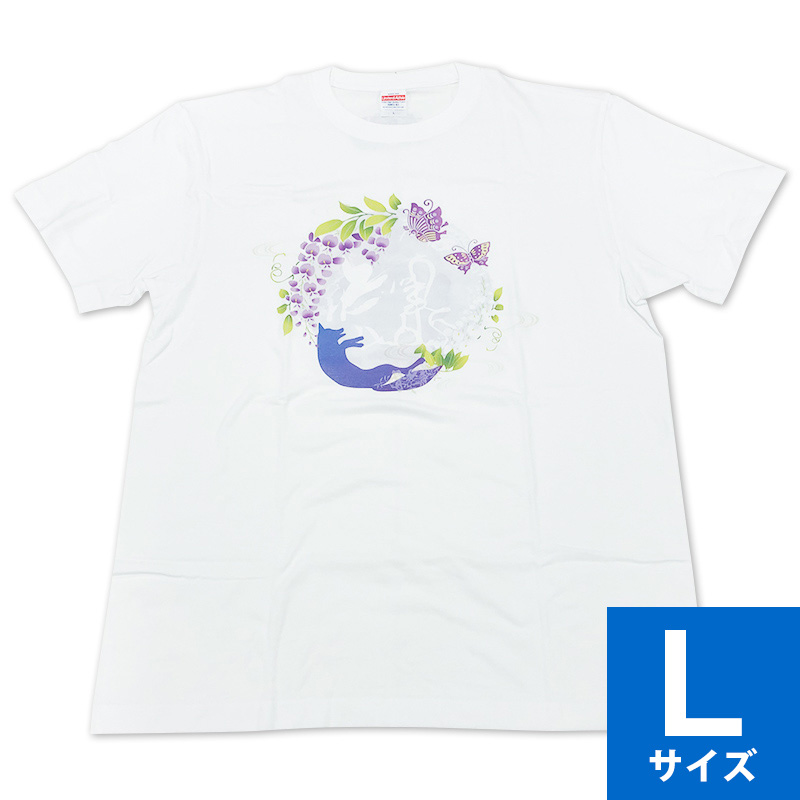 家紋Ｔシャツ（大人用）／石田三成・大谷吉継／白色／Ｌサイズ