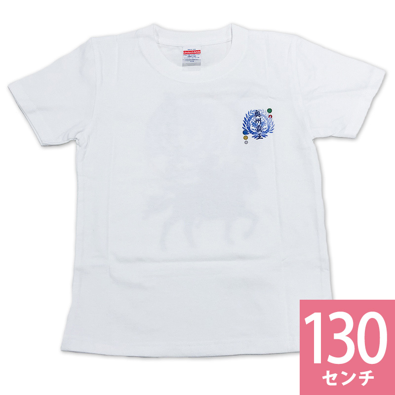 家紋Ｔシャツ（子供用）／伊達政宗／白色／130cm