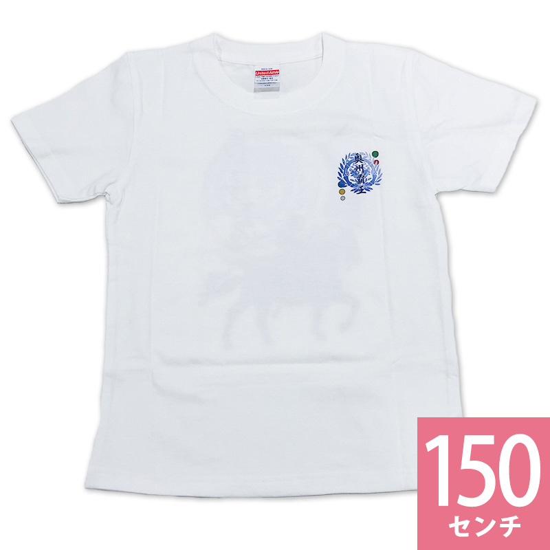 家紋Ｔシャツ（子供用）／伊達政宗／白色／150cm