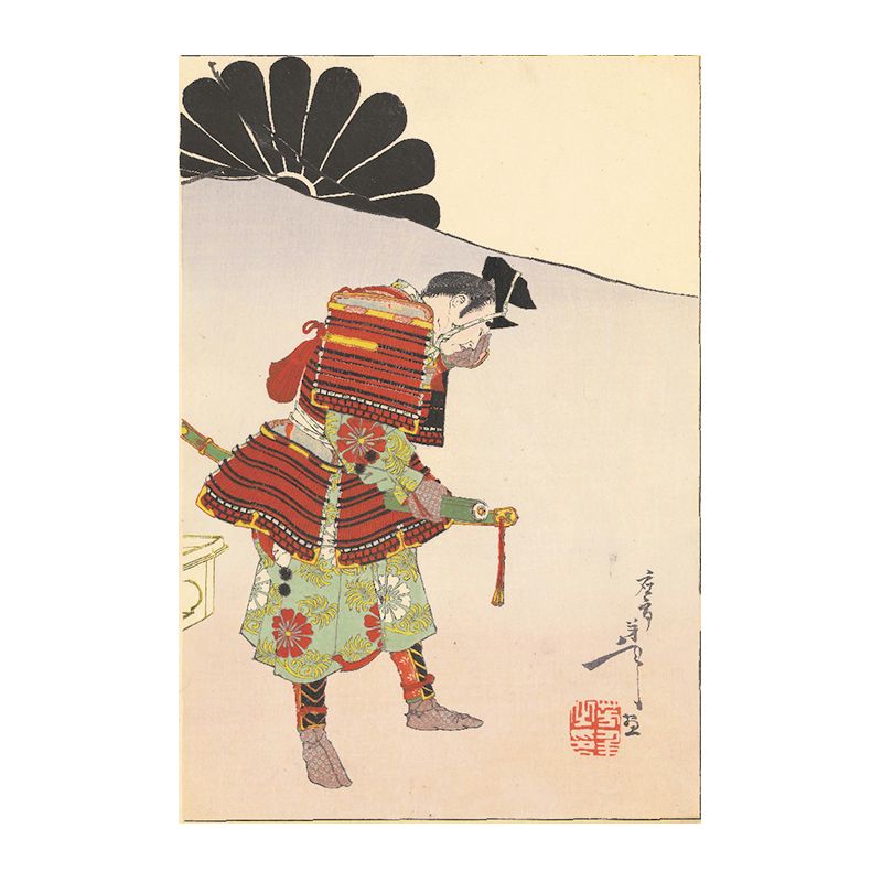 名古屋刀剣ワールド】レプリカ浮世絵（2枚絵）／月岡芳年「新撰東錦絵