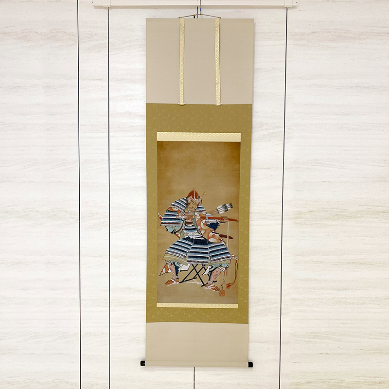 名古屋刀剣ワールド】名古屋刀剣ワールド「加藤清正公図掛軸」 ・通販