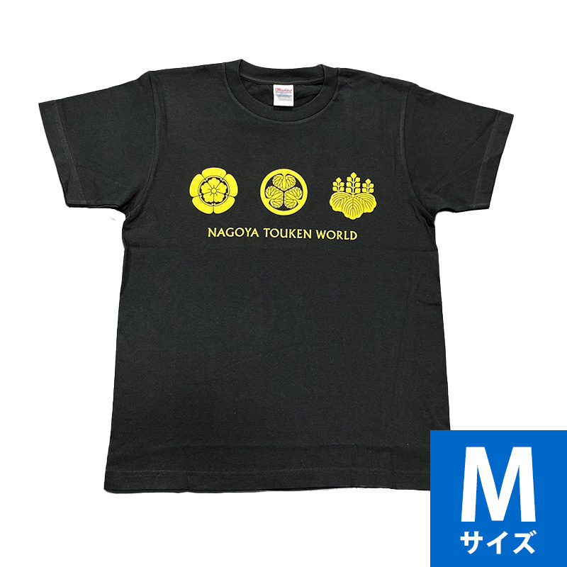 【家紋】m-3【大量】活版印刷所で使われていた木版/ロゴ【古道具】 名古屋刀剣ワールド】名古屋刀剣ワールド「三英傑家紋Tシャツ 」（XL