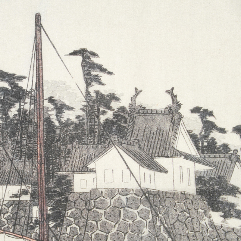 名古屋刀剣ワールド】オリジナル浮世絵ミニ風呂敷／東海道五拾三次之内