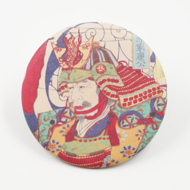 名古屋刀剣ワールド】オリジナル浮世絵缶バッジ／豊臣秀吉（武将