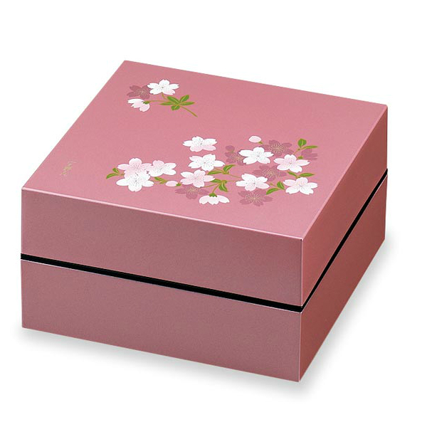 お重・お弁当箱　お弁当箱　宇野千代　オードブル重　2段　あけぼの桜　ピンク
