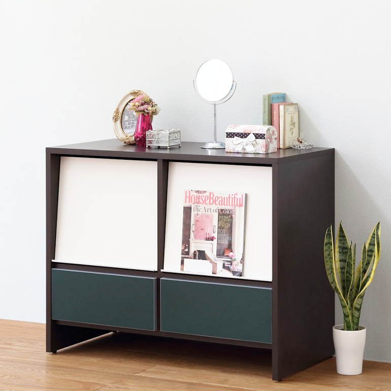 ハートマークショップ】【ナスラック】リビング家具 W900フラップ